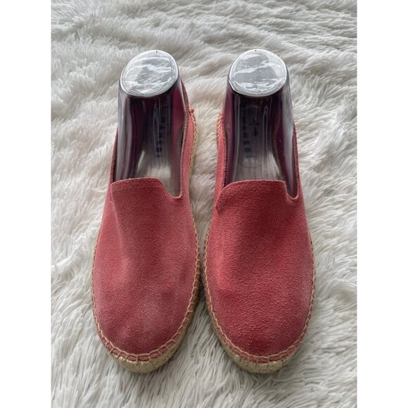 MANEBI Women's Suede Pink Espadrilles Size 41 - Picture 2 of 9
